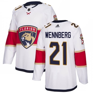 Men's Alex Wennberg Florida Panthers Adidas Away Jersey - Authentic White