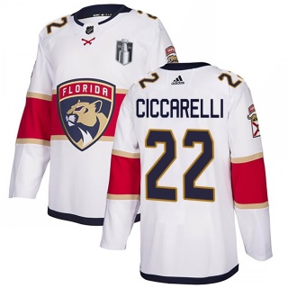 Men's Dino Ciccarelli Florida Panthers Adidas Away 2023 Stanley Cup Final Jersey - Authentic White