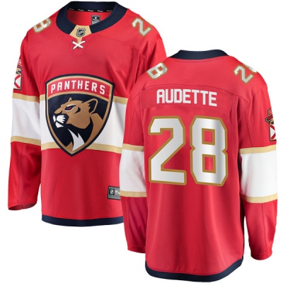 Men's Donald Audette Florida Panthers Fanatics Branded Home Jersey - Breakaway Red