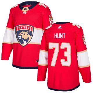 Men's Dryden Hunt Florida Panthers Adidas ized Home Jersey - Authentic Red