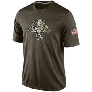 Men's Florida Panthers Nike Salute To Service KO Performance Dri-FIT T-Shirt - Olive