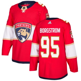 Men's Henrik Borgstrom Florida Panthers Adidas Jersey - Authentic Red