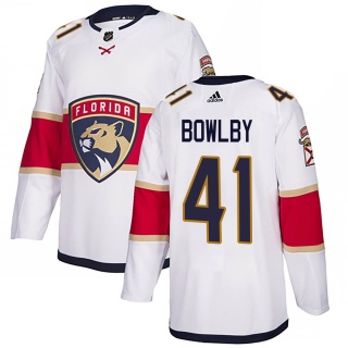 Men's Henry Bowlby Florida Panthers Adidas Away Jersey - Authentic White