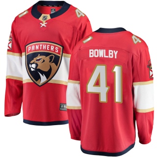 Men's Henry Bowlby Florida Panthers Fanatics Branded Home Jersey - Breakaway Red