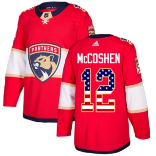 Men's Ian McCoshen Florida Panthers Adidas USA Flag Fashion Jersey - Authentic Red