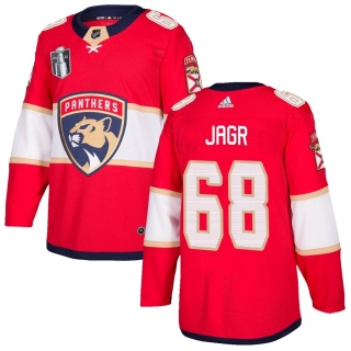 Men's Jaromir Jagr Florida Panthers Adidas Home 2023 Stanley Cup Final Jersey - Authentic Red