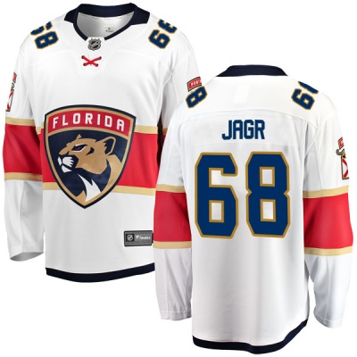 Men's Jaromir Jagr Florida Panthers Fanatics Branded Away Jersey - Breakaway White