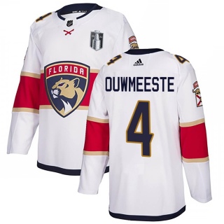 Men's Jay Bouwmeester Florida Panthers Adidas Away 2023 Stanley Cup Final Jersey - Authentic White