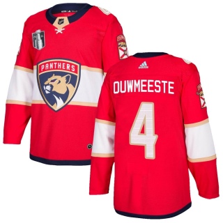 Men's Jay Bouwmeester Florida Panthers Adidas Home 2023 Stanley Cup Final Jersey - Authentic Red