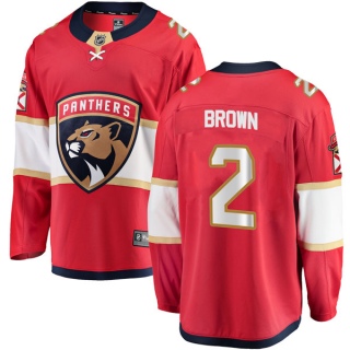 Men's Josh Brown Florida Panthers Fanatics Branded Home Jersey - Breakaway Red