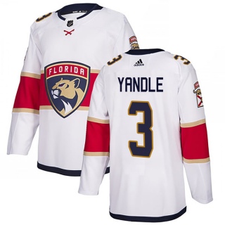Men's Keith Yandle Florida Panthers Adidas Away Jersey - Authentic White