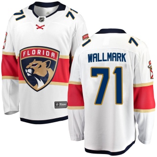 Men's Lucas Wallmark Florida Panthers Fanatics Branded Away Jersey - Breakaway White
