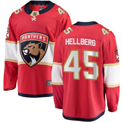 Men's Magnus Hellberg Florida Panthers Fanatics Branded Home Jersey - Breakaway Red