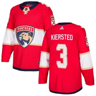Men's Matt Kiersted Florida Panthers Adidas Home Jersey - Authentic Red