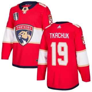 Men's Matthew Tkachuk Florida Panthers Adidas Home 2023 Stanley Cup Final Jersey - Authentic Red