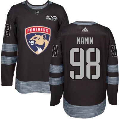 Men's Maxim Mamin Florida Panthers 1917- 100th Anniversary Jersey - Authentic Black