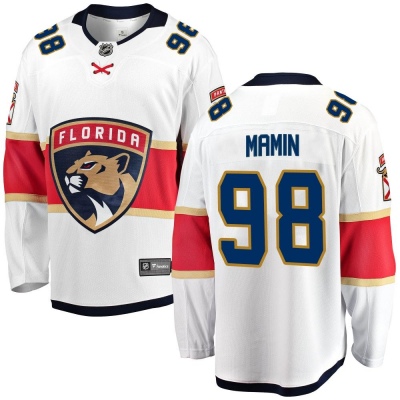Men's Maxim Mamin Florida Panthers Fanatics Branded Away Jersey - Breakaway White