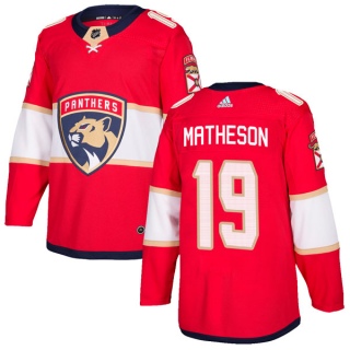 Men's Michael Matheson Florida Panthers Adidas Home Jersey - Authentic Red