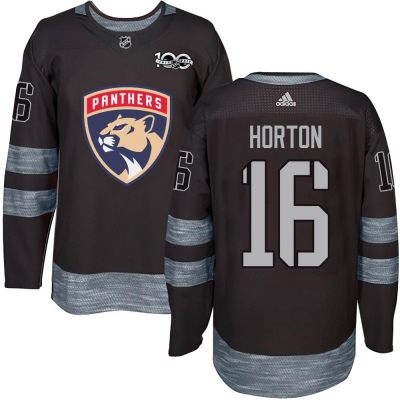 Men's Nathan Horton Florida Panthers 1917- 100th Anniversary Jersey - Authentic Black