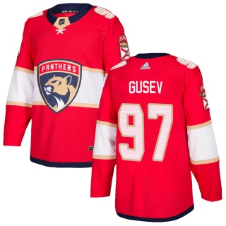Men's Nikita Gusev Florida Panthers Adidas Home Jersey - Authentic Red
