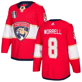 Men's Peter Worrell Florida Panthers Adidas Home 2023 Stanley Cup Final Jersey - Authentic Red