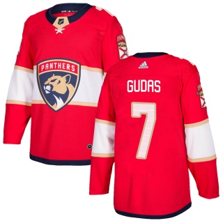 Men's Radko Gudas Florida Panthers Adidas Home Jersey - Authentic Red