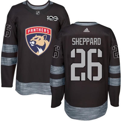 Men's Ray Sheppard Florida Panthers 1917- 100th Anniversary Jersey - Authentic Black