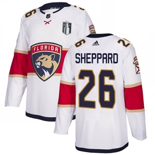 Men's Ray Sheppard Florida Panthers Adidas Away 2023 Stanley Cup Final Jersey - Authentic White