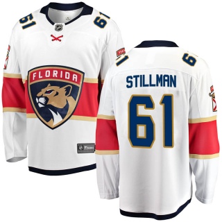 Men's Riley Stillman Florida Panthers Fanatics Branded Away Jersey - Breakaway White