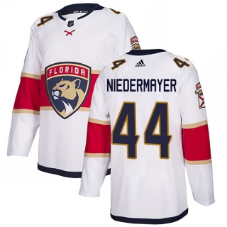 Men's Rob Niedermayer Florida Panthers Adidas Away Jersey - Authentic White