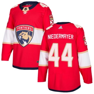 Men's Rob Niedermayer Florida Panthers Adidas Home Jersey - Authentic Red