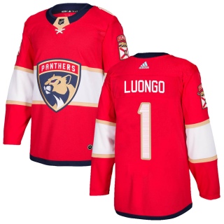 Men's Roberto Luongo Florida Panthers Adidas Home Jersey - Authentic Red
