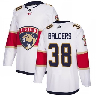 Men's Rudolfs Balcers Florida Panthers Adidas Away Jersey - Authentic White