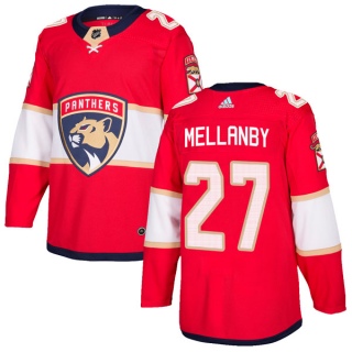 Men's Scott Mellanby Florida Panthers Adidas Home Jersey - Authentic Red