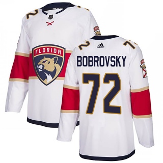 Men's Sergei Bobrovsky Florida Panthers Adidas Away Jersey - Authentic White