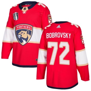 Men's Sergei Bobrovsky Florida Panthers Adidas Home 2023 Stanley Cup Final Jersey - Authentic Red