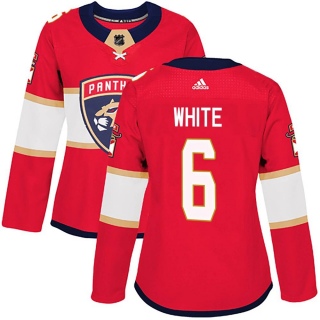 Women's Colin White Florida Panthers Adidas Home Jersey - Authentic Red