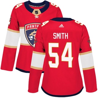 Women's Givani Smith Florida Panthers Adidas Home Jersey - Authentic Red