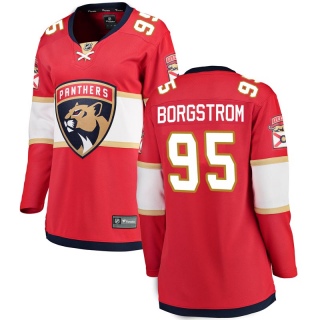 Women's Henrik Borgstrom Florida Panthers Fanatics Branded Home Jersey - Breakaway Red