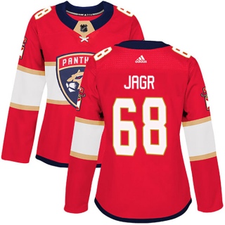 Women's Jaromir Jagr Florida Panthers Adidas Home Jersey - Authentic Red