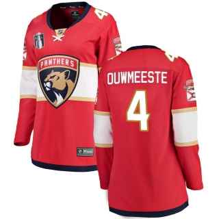 Women's Jay Bouwmeester Florida Panthers Fanatics Branded Home 2023 Stanley Cup Final Jersey - Breakaway Red