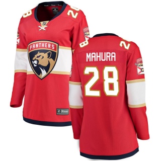 Women's Josh Mahura Florida Panthers Fanatics Branded Home Jersey - Breakaway Red