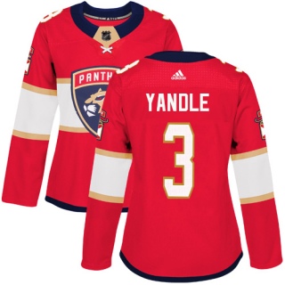 Women's Keith Yandle Florida Panthers Adidas Home Jersey - Authentic Red