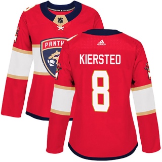Women's Matt Kiersted Florida Panthers Adidas Home Jersey - Authentic Red