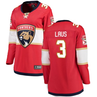 Women's Paul Laus Florida Panthers Fanatics Branded Home Jersey - Breakaway Red