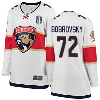 Women's Sergei Bobrovsky Florida Panthers Fanatics Branded Away 2023 Stanley Cup Final Jersey - Breakaway White