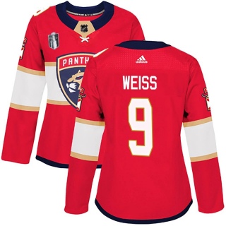 Women's Stephen Weiss Florida Panthers Adidas Home 2023 Stanley Cup Final Jersey - Authentic Red