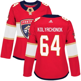 Women's Vladislav Kolyachonok Florida Panthers Adidas Home Jersey - Authentic Red