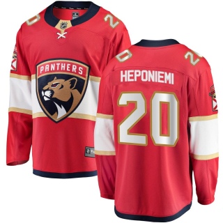 Youth Aleksi Heponiemi Florida Panthers Fanatics Branded Home Jersey - Breakaway Red