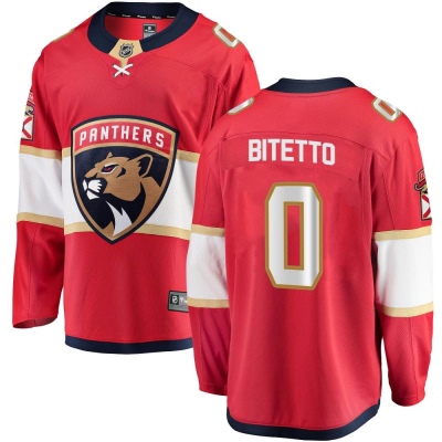 Youth Anthony Bitetto Florida Panthers Fanatics Branded Home Jersey - Breakaway Red